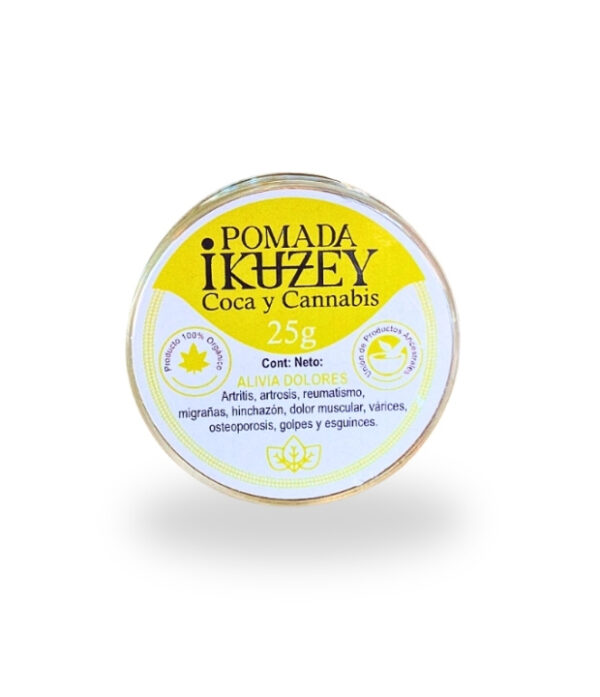 Pomada ancestral de coca y cannabis Okuzey para uso externo
